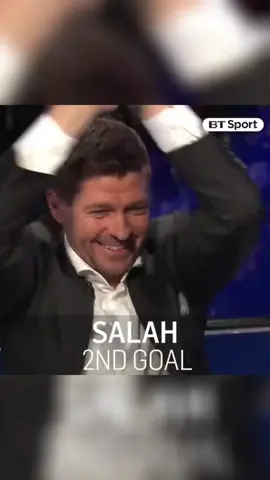 Back when Stevie G was a pundit/fan 😂 #liverpool #gerrard #stevengerrard #salah #championsleague #football