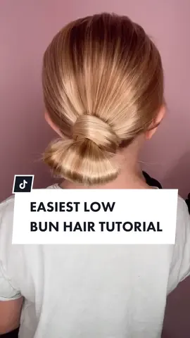 EASIEST LOW BUN HAIRSTYLE ❤️ #Sing2gether #bun #bunhairstyle #bunhairstyles #hairhacks #hairtutorial #easyhair #cutehairstyles