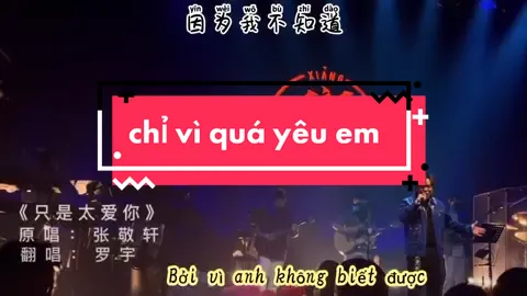 Chỉ vì quá yêu em #只是太爱你 #TrươngKínhHiên #张敬轩 #nhactrungquoc #douyin #tiktok
