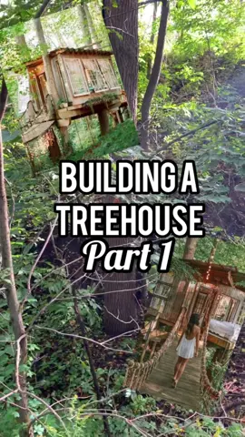 PART 1! We are so excited to share this project with you guys! Wanna come stay in our treehouse? #HolidayYourWay #treehousebuilding #newseries #airbnb