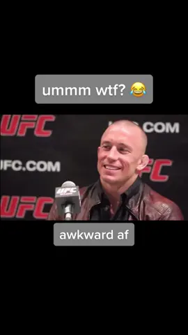 I don’t think gsp understood at first 😂 📺: @ufc #UFC #ufcedits #fyp #mma #mmaedits #gsp #georgestpierre #akward