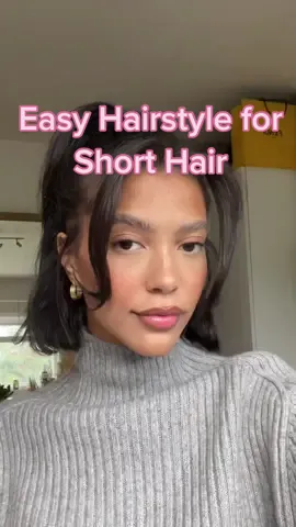 Lazy girl hairstyles 101😏 #easyhairstylesforshorthair #easyhairstyletutorial #easyhairstylesforfall #shorthairstyles #shorthairdontcare #fypp