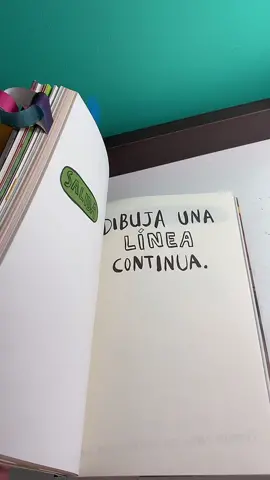 Dibuja una línea continua💫 trabajo honesto y con cariño ª 🥰🤠#wreckthisjournal #destrozaestediario #acolor