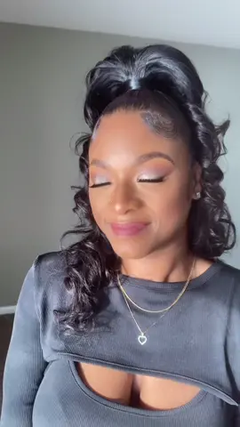 #eyeslipsface She wanted simple with a hint of glam no dramatic lashes or filter needed all sun🥰#fypシ #makeuptutorial #outrehair