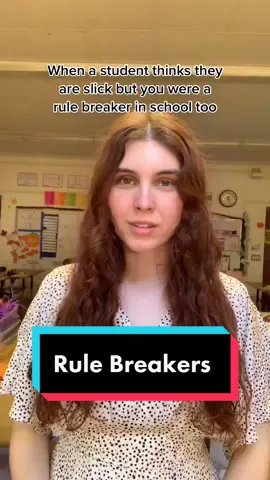 Takes a rule breaker to know a rule breaker! My kids can’t get away with too much 🥰 #teacher #4you