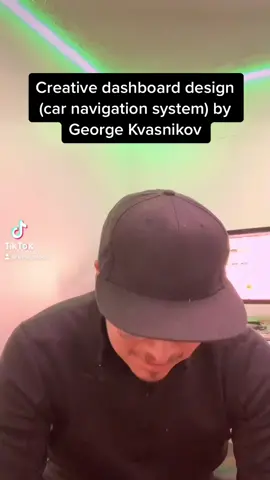 Creative dashboard design (car navigation system) by  George Kvasnikov #ux #uxdesign