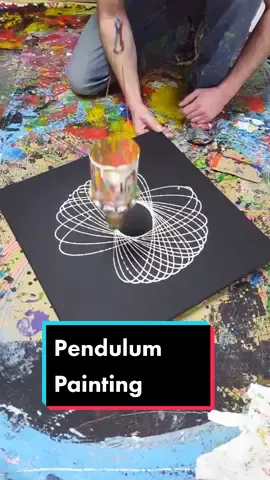 Pendulum Painting #creative #winterdiy #satisfyingart #fy