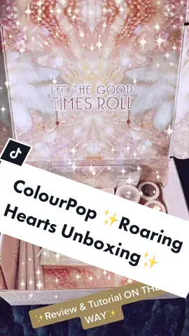#ad #Ad Roaring Hearts Unboxing @colourpopco #sponsored #makeup #colourpopunboxing #roaring20s #makeupunboxing