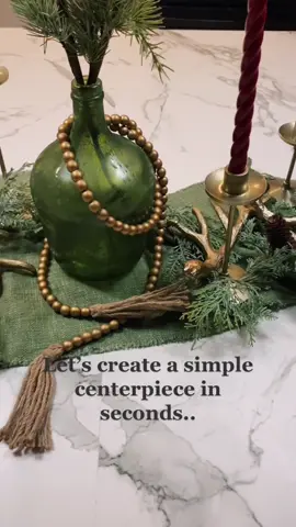 Christmas Center Piece #christmas #PawlidayPics #homedecor #foryoupage #fypシ #viralvideo