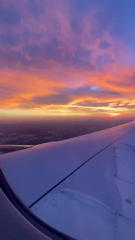 The many colors of the sky 😍 #sunset #california #plane