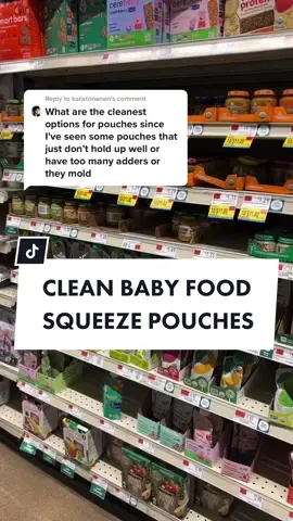 Reply to @kalistonanen these are the best options I have found! #babyfood #babypouches #cleaneating #swaps #ingredients #ingredientsmatter