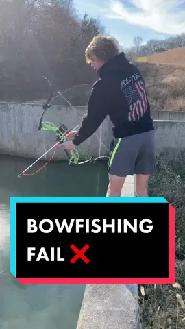 I mean still hit the shot 🤷‍♂️ #bowfishing #bowandarrow #nebraska #yeeyee #fyp #viral #fail #DisneyPlusVoices