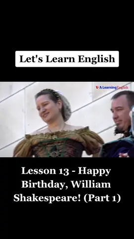 Lesson 13 - Happy Birthday, William Shakespeare! (Part 1) #fy #fyp #learning #english #ingles #inglesonline #inglesfluente #inglesfacil