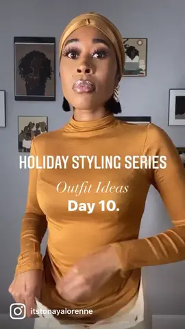 Day 10. #blackfashiontiktok #fashioninspo #holidaystyletiktok #outfitideas #stylingoutfits #stylingideas #fashiontiktok