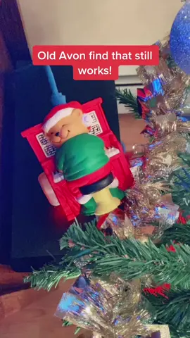 My aunt gave me old @Avon USA  stuff that was my grams. This is from 1992 & still works! #merrychristmas #christmastree #christmas #fyp #avon #vintage