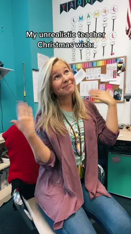 A teacher can wish right?? #tiktokteacher #SnowballFightAgainstHunger #tiktokteacher #christmasclassroom