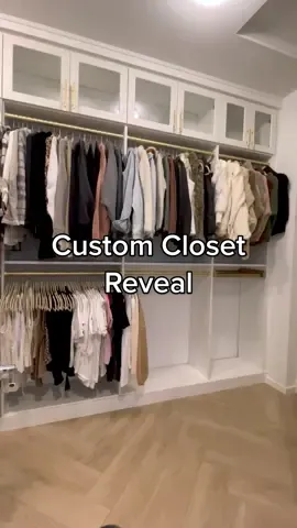 Our custom closet revealed!! We worked with Inspired Closets Arizona and are beyond thrilled!! #customcloset #closettour