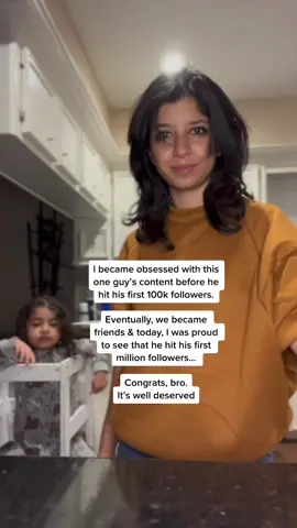 A huge congrats to @saxenasooraj — one of my favorite accounts on TikTok ☕️ #GoLittleRockstar