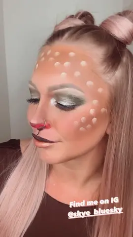 Reindeer look using all Seint products!#creativemakeup #creativemakeuplooks #inspiredlook #christmasmakeup #xmasmakeup #reindeermakeup #inspiredmakeup