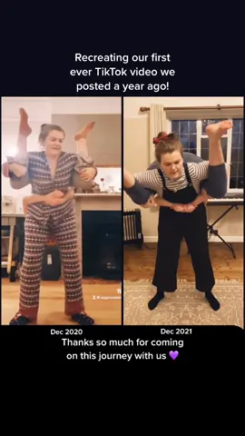 It’s our TikTok Birthday! #koalachallenge #sisters #anniversary #acrobatics #ImTheMainCharacter #remake #2021 #challenge #christmas #skill #bestie