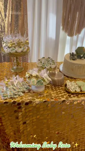 Welcoming baby Rose @jasminedelisa #newmom #babyshower #fyp #bohodecor