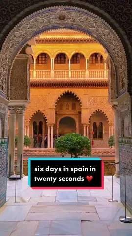 six days in spain in 20 seconds ♥️ #spain #travelmore #madrid #sevilla #traveltiktok #TravelMemories