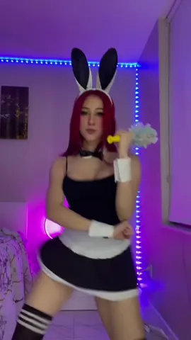 Anyone need a bunny maid?🧼🧹 #egirl #reveal #bunnygirlsenpai #maidcosplay #foryou