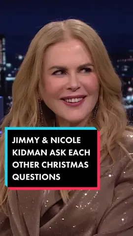 Jimmy & #NicoleKidman can’t contain themselves during an attempt to ask and answer rapid-fire Christmas questions. #FallonTonight