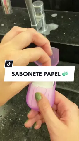 Esse sabonete de papel que #AcheiNaShopee você precisa ter na sua bolsa. 🧼 Quem aqui ja conhecia? 🙌