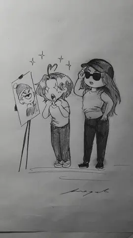 pov: simp me pide que le enseñé a dibujar con materiales de alta calidad😂 #parati