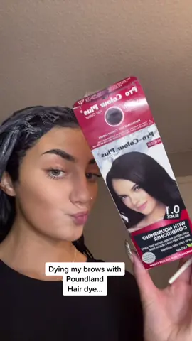 #foryoupage #hairdye #dyingbrows #poundland #fyp #blackdye