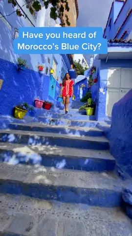 Why is this city blue in Morocco? #chefchaouen #morocco #travelfacts #atlasobscura #interestingfacts #moroccotravel #areyounewhere #bluecity #visit