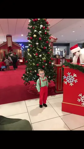 Evan had a great christmas, and he saw santa,