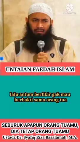 seburuk apapun orang tuamu, dia tetap orang tuamu #orangtua #berbakti #berbaktilahkepadaorangtua #ustadzsyafiqrizabasalamah #ustadzsyafiqbasalamah #fy