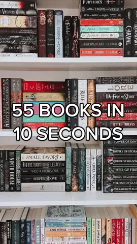 I’ve read 55 books in 3 months 📚 here is every single book in under 10 seconds ⭐️ #BookTok #romancebooktok #faerie #spicybooks #fantasybooktok #fyp
