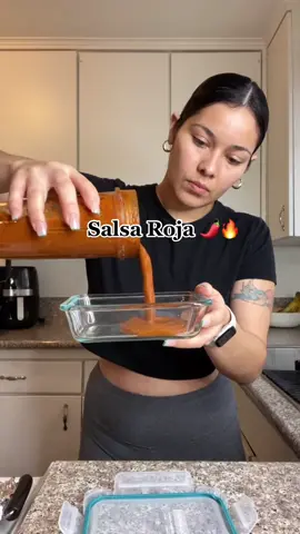 La mejor salsa roja🥵 #mealprepideas #familyrecipes #healthy #weightloss #cleaneating #salsaroja #weightlosstips