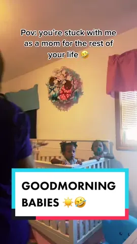 rise and shine babies 🤣🥰time to get up and destroy the house #fyp#youngmom#twins#twinmom#4u#StepandFlex#momtok#babies#fypppp