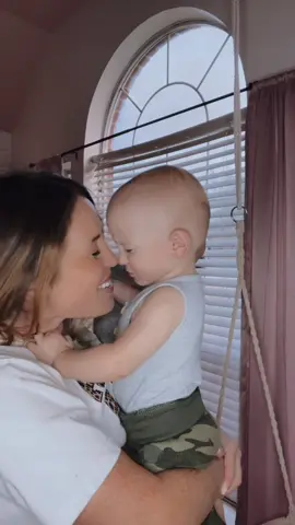 Is there anything better than sloppy baby kisses 🥰 #momthings #twinmom #twins #StepandFlex #fyp #babykissess