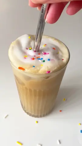 Double-Shot Iced Latte is much needed today made with @elmhurst1925 #coffeeneedsme #prettycoffee #icedlattes #icedlattetiktok #asmr #homecafevideos
