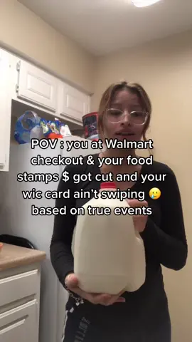 This happened yesterday I was like umm never mind Ion Want this no more 🏃‍♂️💨#fyp #foodstamps #wic