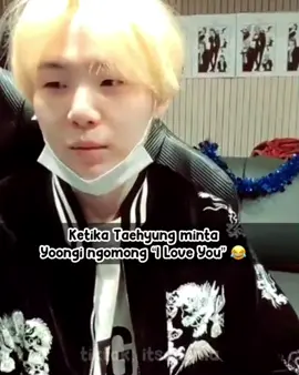 sampe harus dipaksa😄 #yoongi #taehyung #suga #armybts