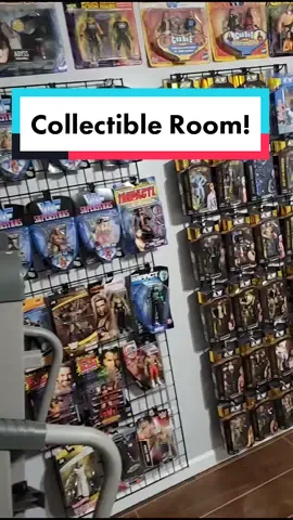 Huge collectible room filled with wrestling figures, coins and sports cards! #collectibles #sportscards #wrestlingfigures #aew #WWE #collector #wwf