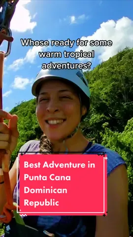 Would you go to this adventure and natural water park in #puntacana #dominicanrepublic #allinclusive #solotravelwoman #ziplining #adventuretime