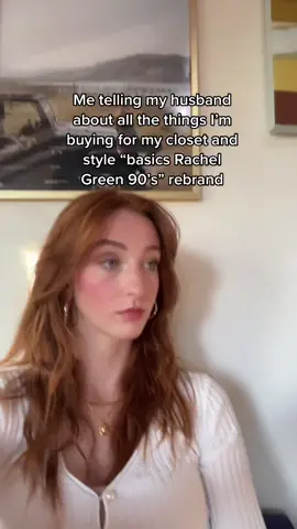 My husband is my bffl and has to be informed on all my hauls and outfit ideas #fyp #rachelgreenoutfits #90sfashion #marriage