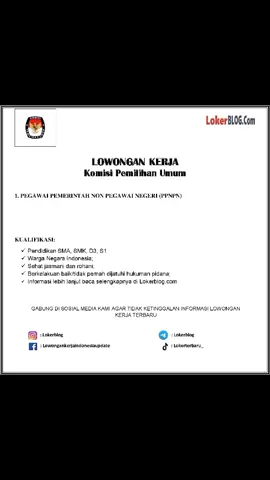 Informasi selengkapnya baca di Lokerblog.com #loker #lowongankerja #lowongankerja2022 #lokerblog #lokerterbaru #fyp