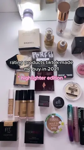 #makeup tiktok made me buy #makeup #haul #fyp #beauty #highlighter #nyx #fenty #wetnwild #elf