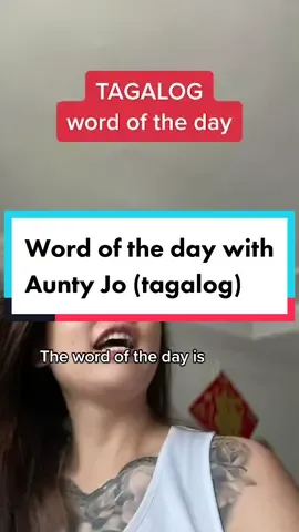 As beautiful as your mum 😉 This is going to be a series 🤣😂 #wordofthedaywithanna #auntiejo #learntagalogwithme