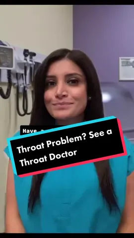 Throat problem? See a throat doctor. #otolaryngology #ent #throat #mucus #moreyouknow #medicaltip #doctorsoftiktok