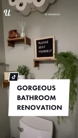 This girl transformed her entire bathroom with the budget of $500 😍 (@Waseemah 🥰) #bathroommakeover #diyproject #homedecor #fyp #foryou