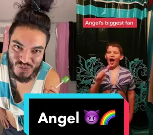 #duet with @koalababez ANGEL LOVES HIS KID FANS !!! 😈🌈💕💕💕💕 #Yasss #stupidbAtch #fanlove #fyp #foryou
